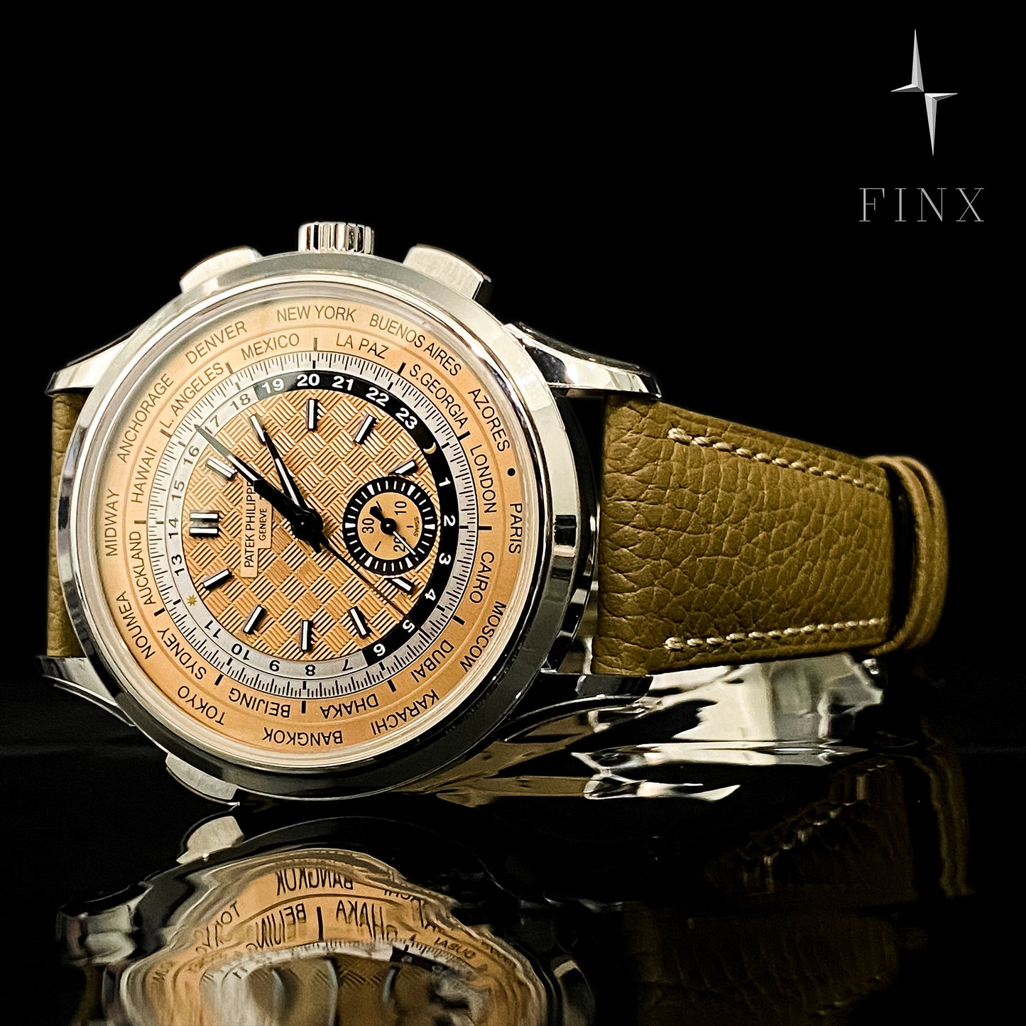 ชุดป้องกันภาวะแทรกซ้อนของ Patek Philippe (เวลาโลก) 5935A-001