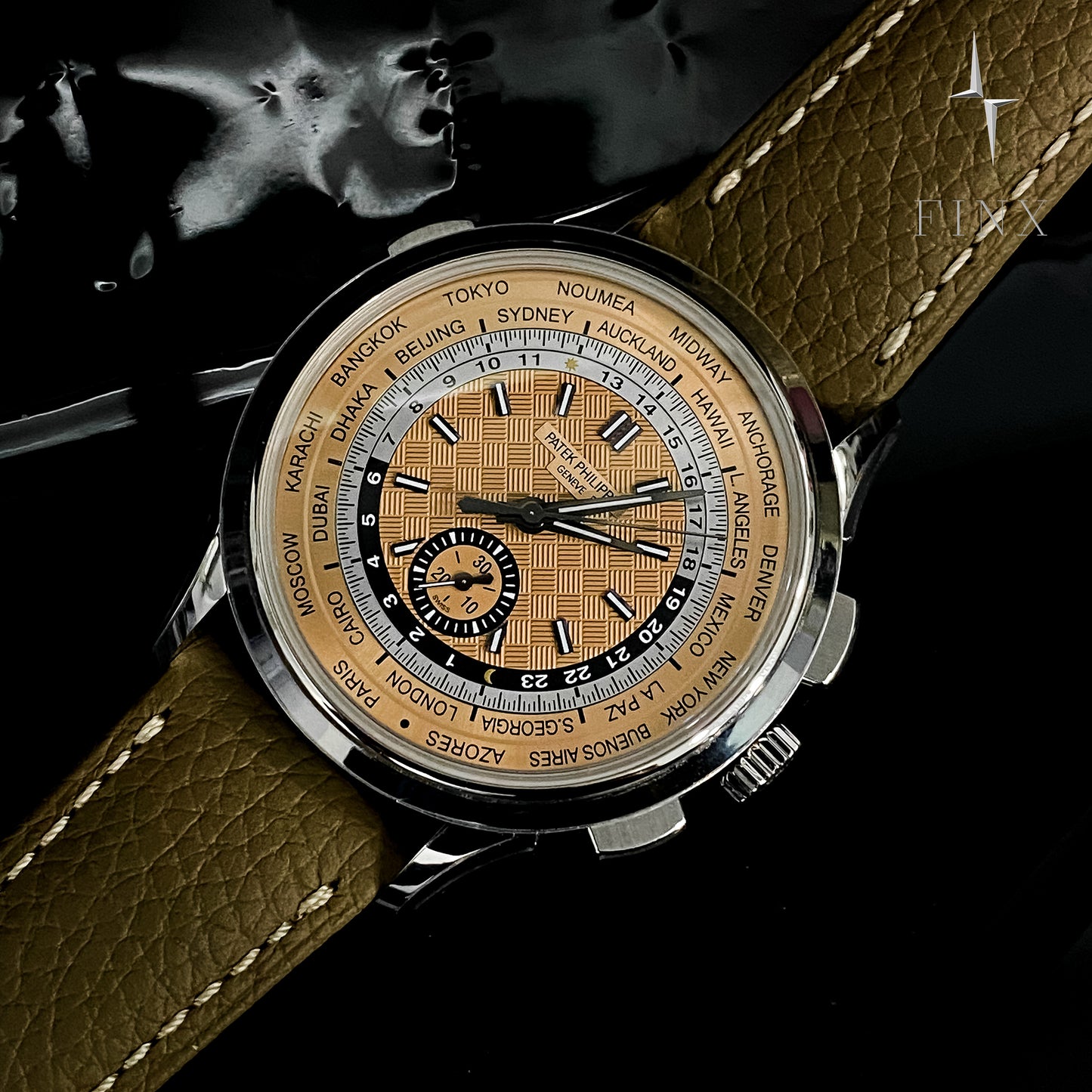 ชุดป้องกันภาวะแทรกซ้อนของ Patek Philippe (เวลาโลก) 5935A-001