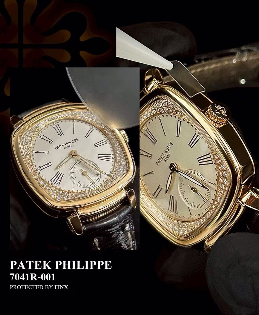 FINXWATCH: Protecting the Art Deco Elegance of Your Patek Philippe Gondolo 7041R-001 watch protection guide | FINX Watch Protection Film