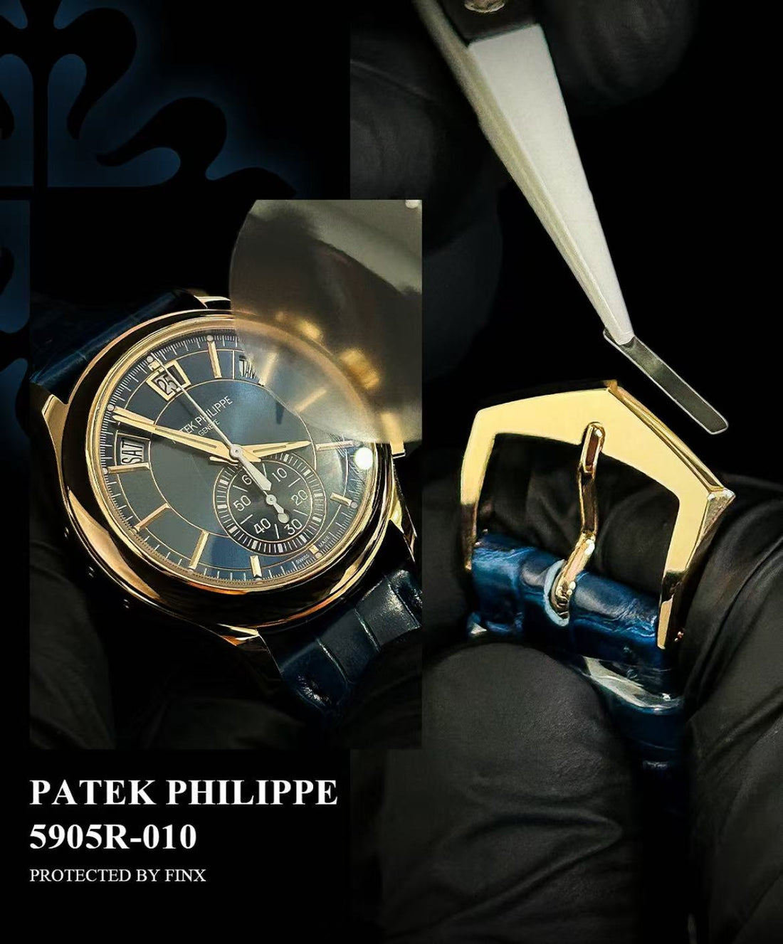 FINXWATCH: Protecting the Dual Complications of Your Patek Philippe 5905R-001 Flyback Chronograph Annual Calendar