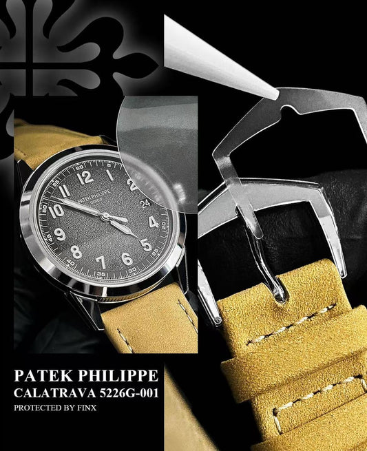 FINXWATCH: Preserving Rugged Elegance: Protecting Your Patek Philippe 5226G-001 watch protection guide | FINX Watch Protection Film
