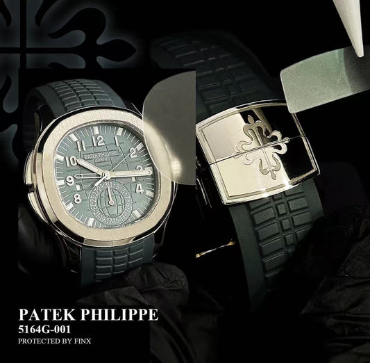 FINXWATCH: Protecting Your Journeys: Patek Philippe Aquanaut Travel Time 5164G-001