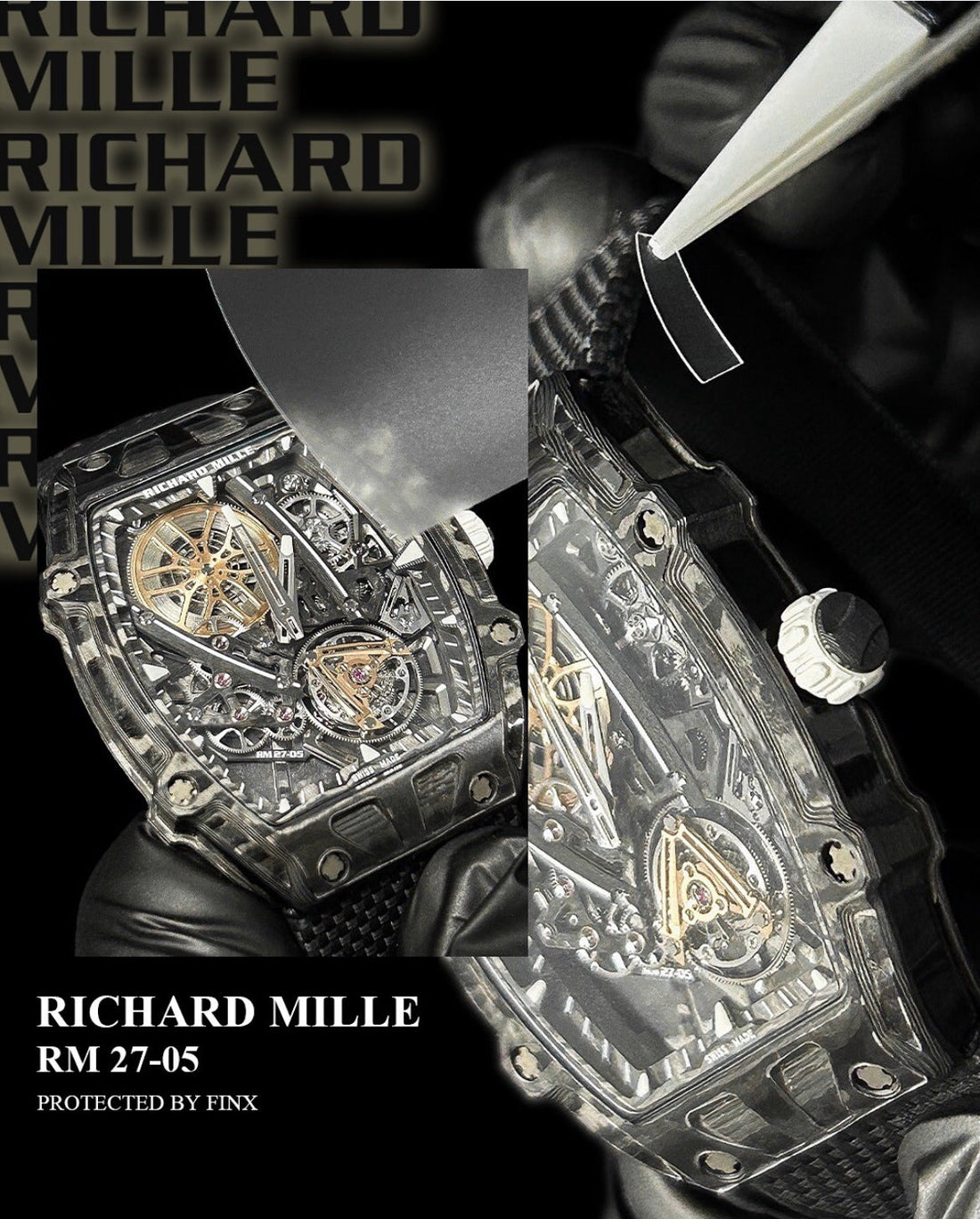 FINXWATCH: Protecting Engineering Marvel: Your Richard Mille RM 27-05 Flying Tourbillon watch protection guide | FINX Watch Protection Film