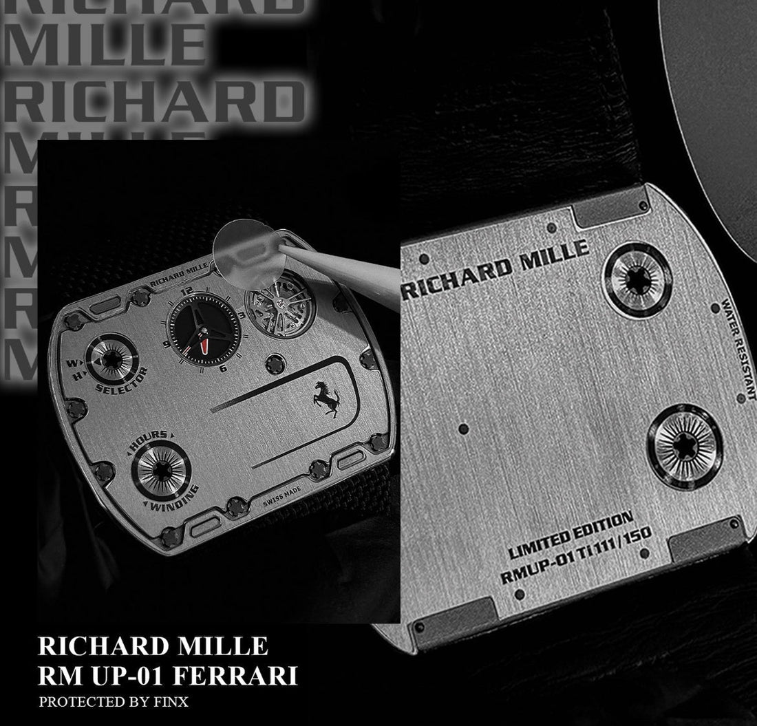 FINXWATCH: Protecting a World Record: Your Richard Mille RM UP-01 Ferrari Ultra-Thin watch protection guide | FINX Watch Protection Film