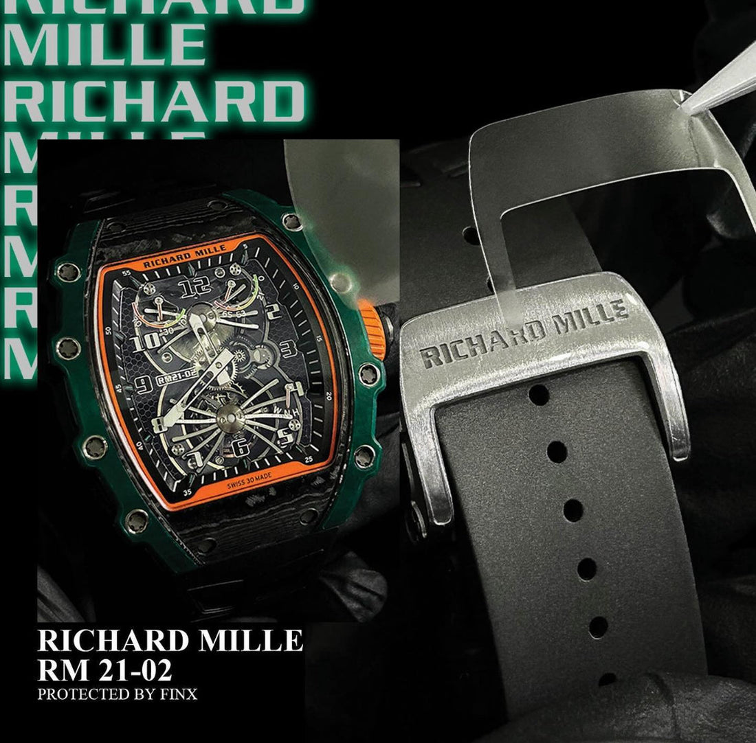 FINXWATCH: Protecting Avant-Garde Engineering: Your Richard Mille RM 21-02 Tourbillon Aerodyne watch protection guide | FINX Watch Protection Film