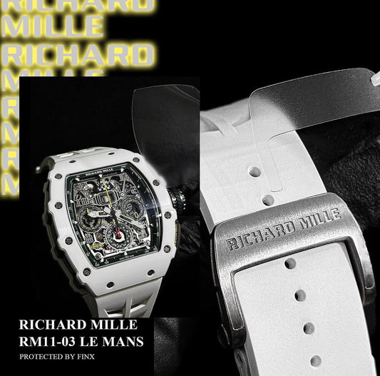 FINXWATCH: Richard Mille RM 11-03 Protective Film | Flyback Chronograph Annual Calendar Protection watch protection guide | FINX Watch Protection Film