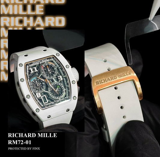 FINXWATCH: Protecting Rhythmic Precision: Your Richard Mille RM 72-01 In-House Chronograph watch protection guide | FINX Watch Protection Film