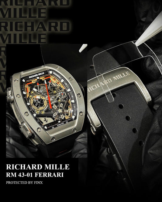 FINXWATCH: Protecting Rhythmic Precision: Your Richard Mille RM 43-01 In-House Chronograph watch protection guide | FINX Watch Protection Film