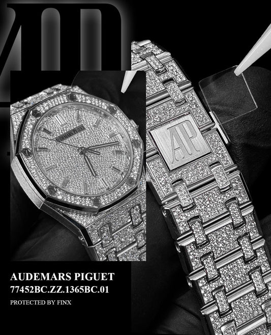 FINXWATCH: Protecting Timeless Luxury: Your Audemars Piguet Royal Oak 77452BC.ZZ.1365BC.01 watch protection guide | FINX Watch Protection Film