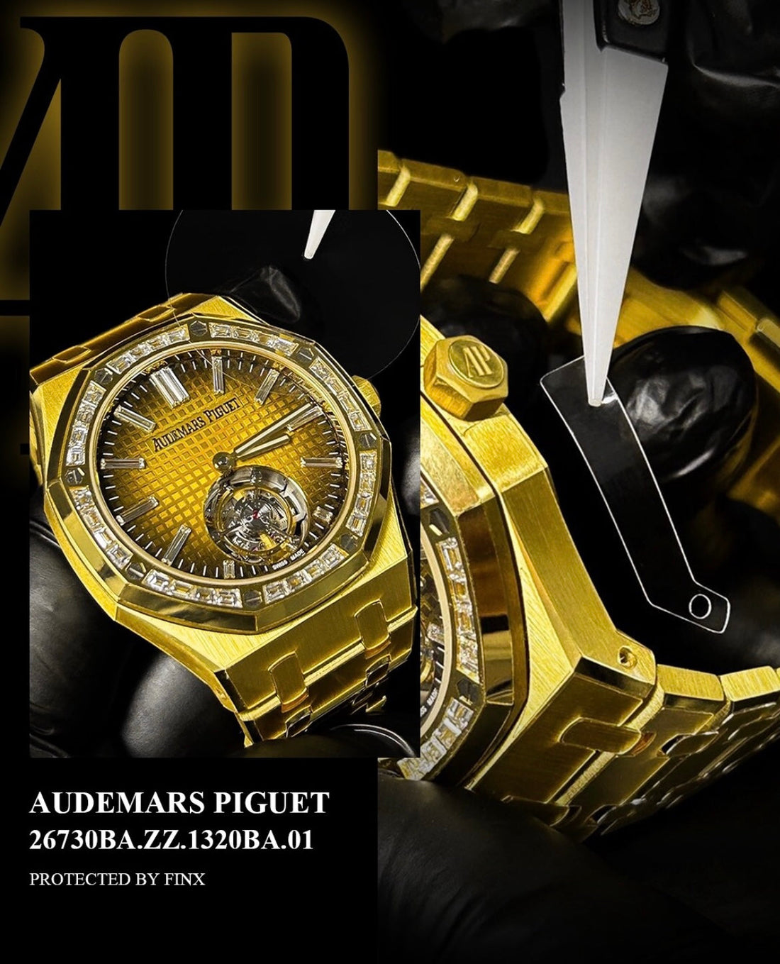 FINXWATCH: Protecting Timeless Luxury: Your Audemars Piguet Royal Oak 26730BA.ZZ.1320BA.01 watch protection guide | FINX Watch Protection Film