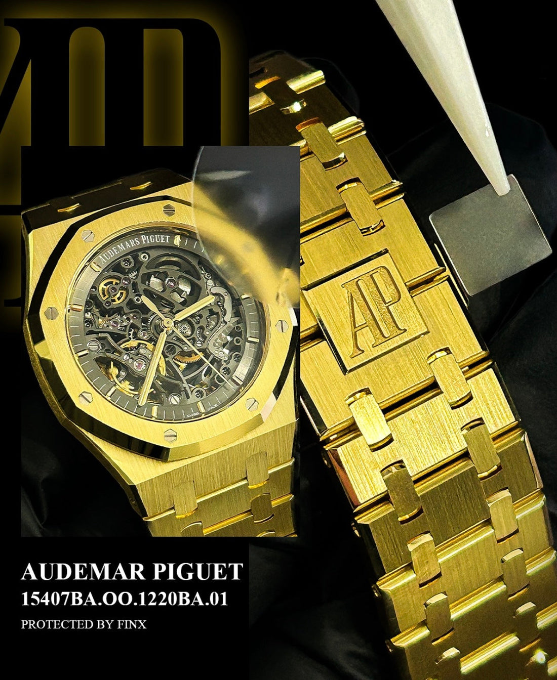 FINXWATCH: Protecting Timeless Luxury: Your Audemars Piguet Royal Oak 15407BA.00.1220BA.01 watch protection guide | FINX Watch Protection Film