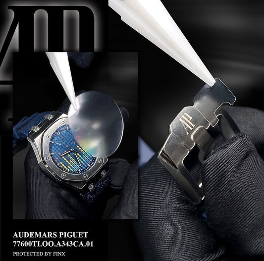 FINXWATCH: Protecting Advanced Elegance: Your Audemars Piguet Royal Oak Offshore 77600TI.00.A343CA.01 watch protection guide | FINX Watch Protection Film