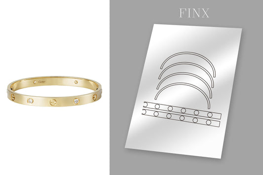 Cartier Love bracelet with FINX protection film