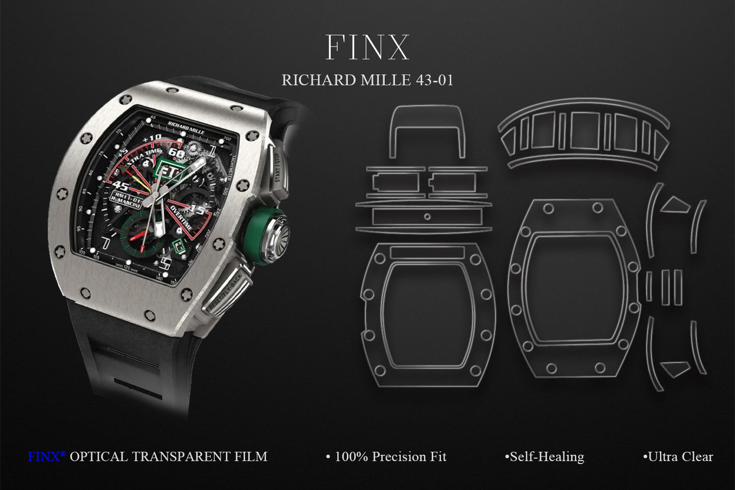 Richard Mille RM11-01 Protection Kit protection film by FINX