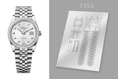 Rolex Datejust (Jubilee)126284 (36mm) Protection Kit protection film by FINX
