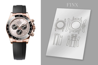 Rolex Daytona 126515LN Sundust Bright Black Dial protection film by FINX