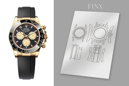 Rolex Daytona 126518LN Intense Black Champagne Color Dial protection film by FINX