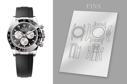 Rolex Daytona 126519LN Bright Black Steel Dial protection film by FINX