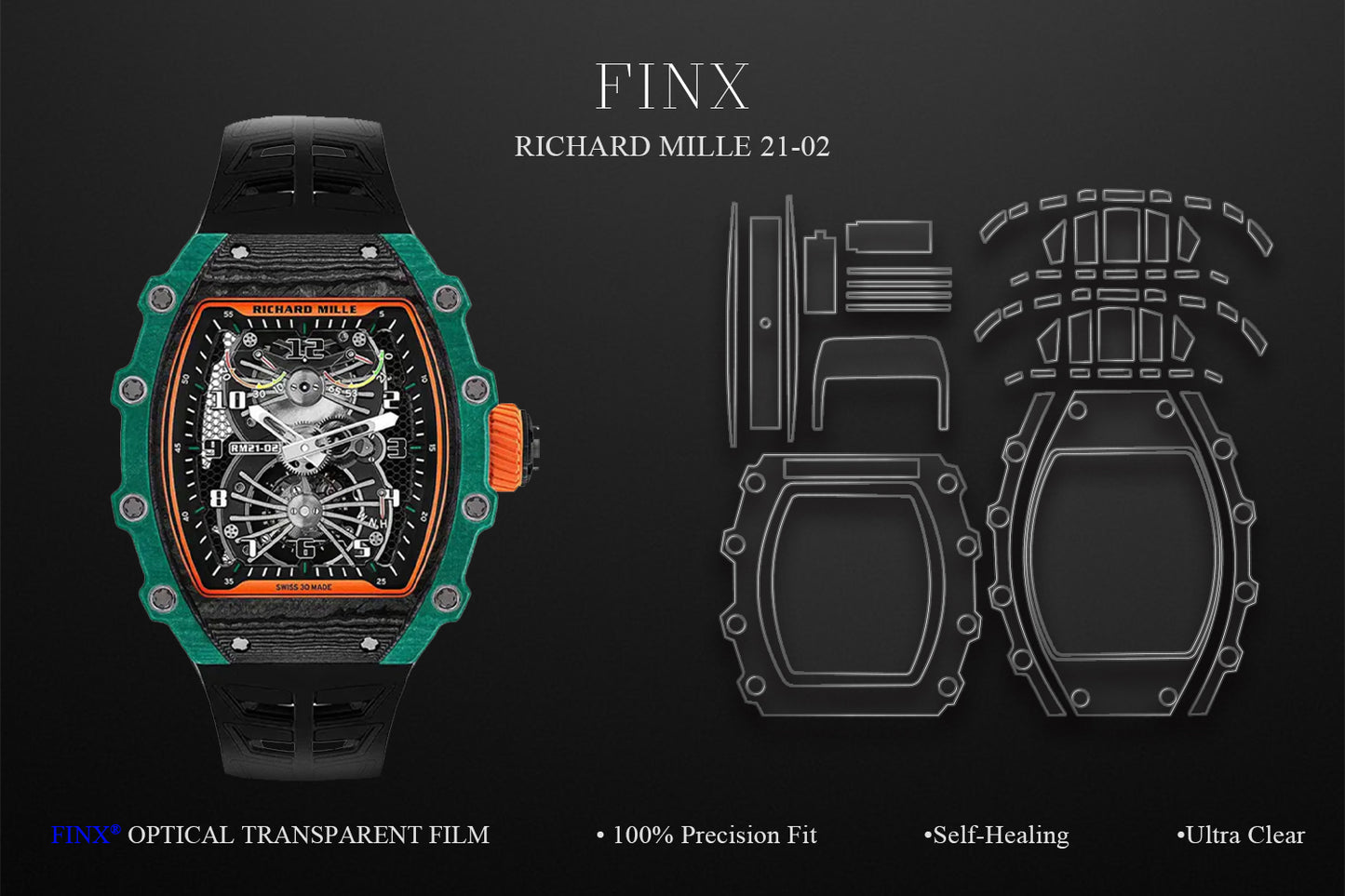 Richard Mille RM 21-02 Tourbillon Aerodyne Protection Kit protection film by FINX