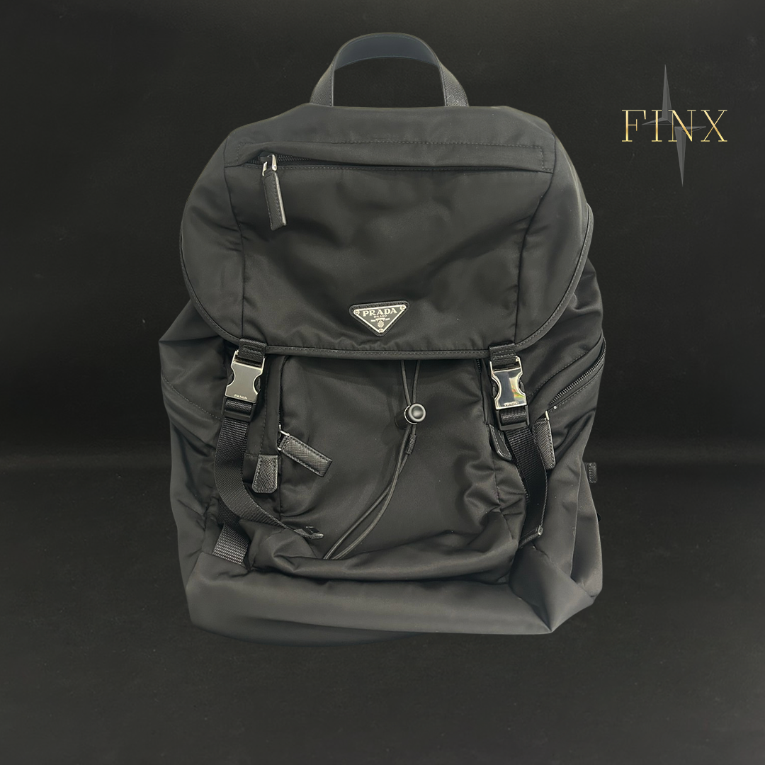 Prada Re-Nylon and Saffiano Leather Backpack Black Protection Kit