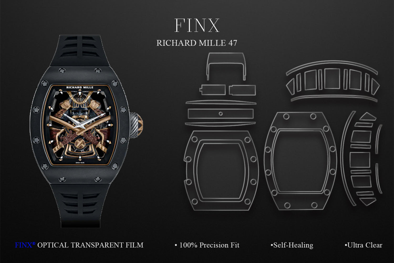 Richard Mille RM 47 Tourbillon Samurai Protection Kit protection film by FINX