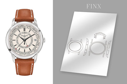 Patek Philippe Calatrava Weekly Calendar 5212A-001 Protection Kit protection film by FINX