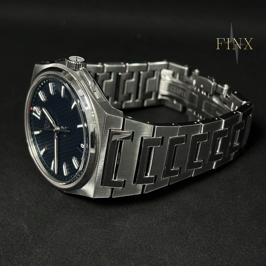 Czapek Antarctique Passage de Drake Deep Blue angled full watch view protection film