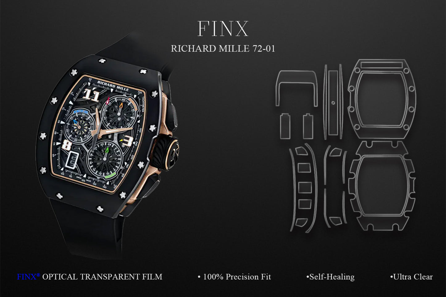 Richard Mille RM72-01 Protection Kit protection film by FINX