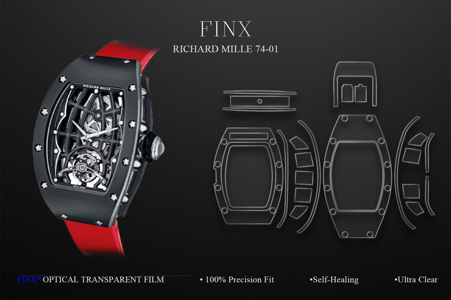 RICHARD MILLE RM74-01 Protection Kit protection film by FINX