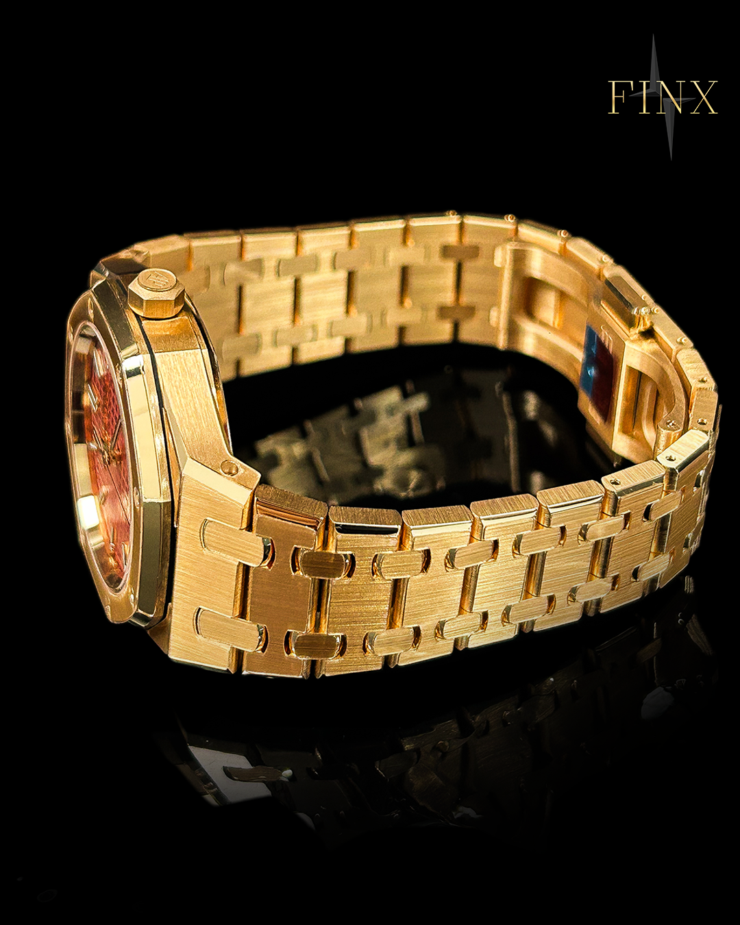no.102 レッドエピドートとGoldのミニマム Audemars Piguet Royal Oak 77450OR Protection Film | FINX – FINX