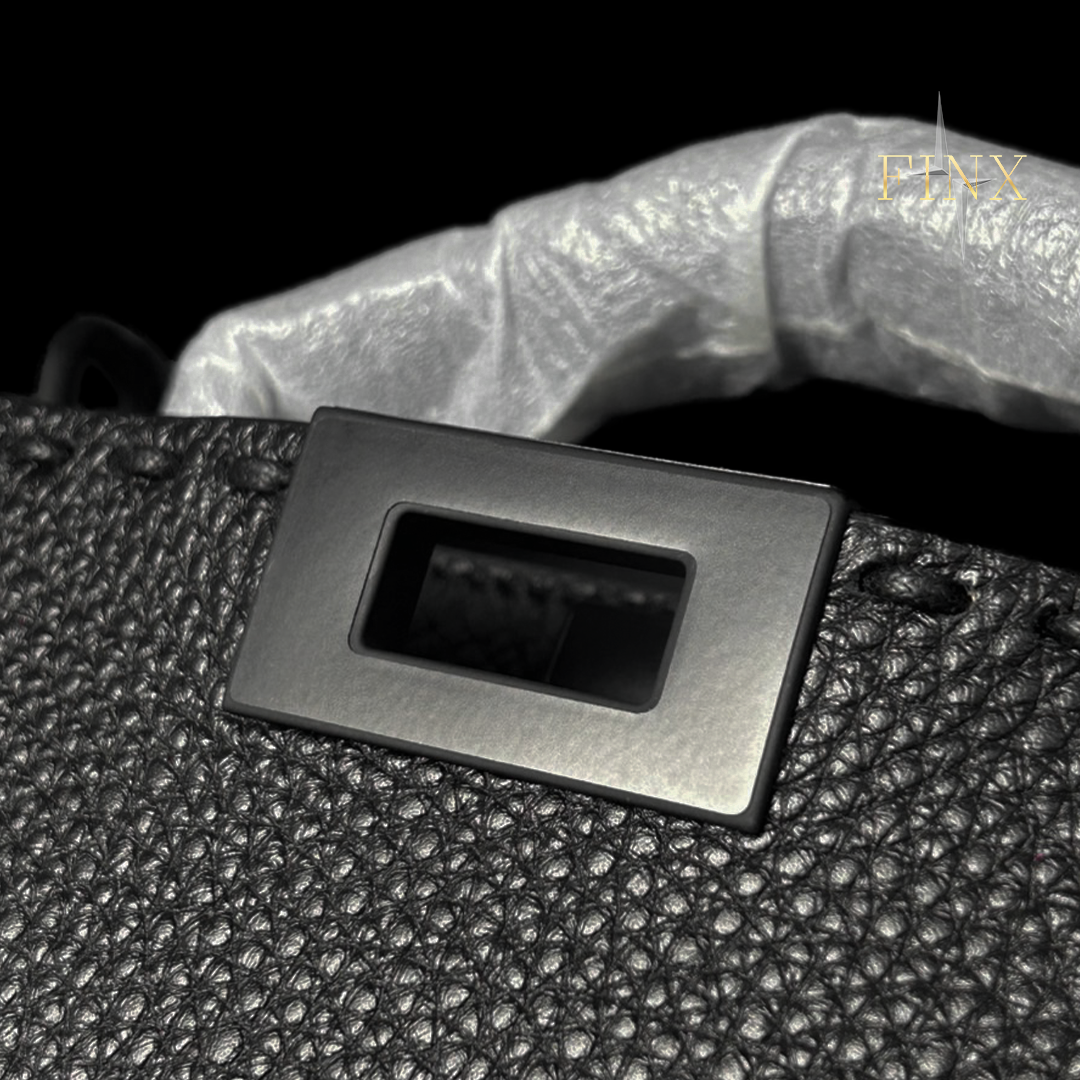 Fendi Peekaboo ISeeU Small Black Selleria bag Protective Kit