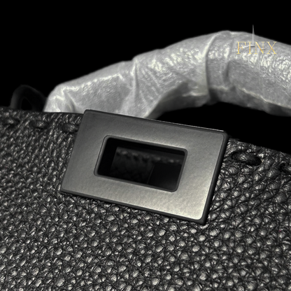 Fendi Peekaboo ISeeU Small Black Selleria bag Protective Kit