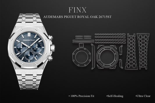 Audemars Piguet Royal Oak 38mm 26715ST Watch Protection Film | Invisible Scratch Protection | FINX protection film by FINX