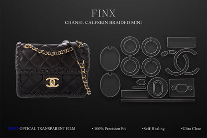 CHANEL Calfskin Braided Mini Protection Kit