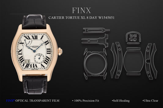 Cartier Tortue XL 8 Day W1545851 Watch Protection Film | FINX