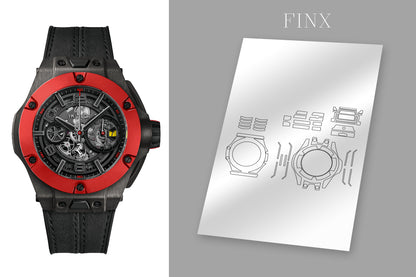 ชุดป้องกันเซรามิกคาร์บอนสีแดงของ Hublot Big Bang Ferrari UNICO 