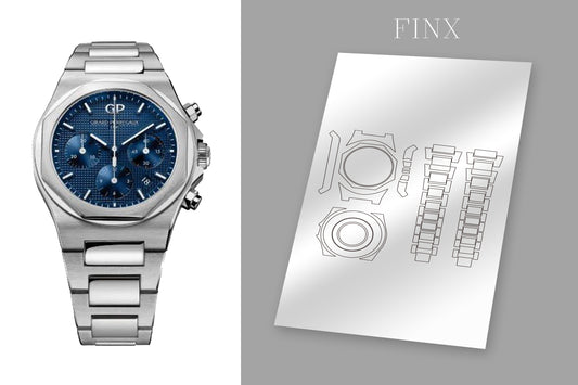 Girard Perregaux Laureato Chronograph 42mm Blue Dial 81020-11-431-11A Protective Kit