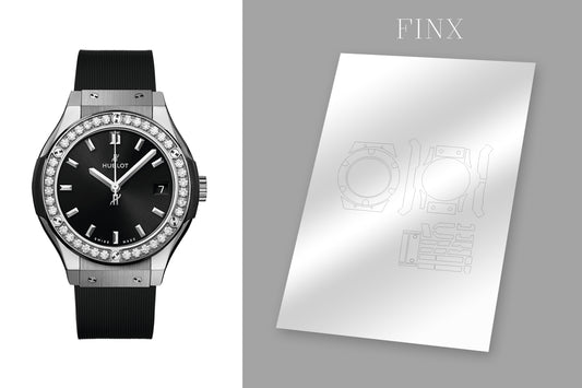 Hublot classic fusion 33mm titanium diamonds