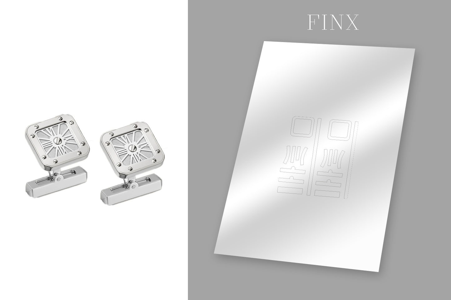 Santos de Cartier cufflinks OG000231 Protective Kit