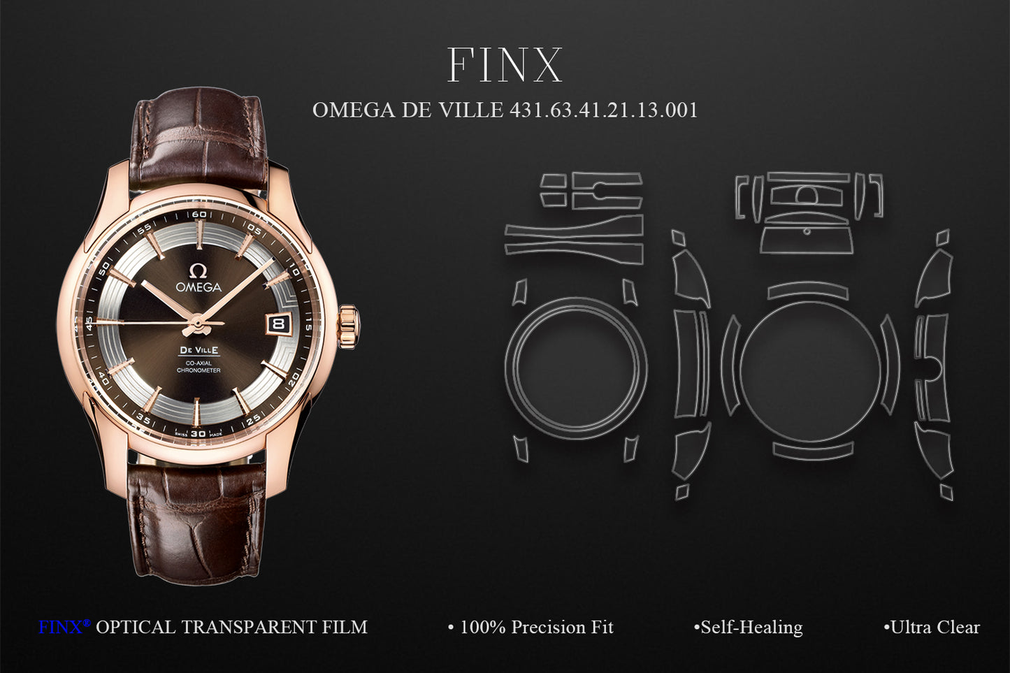 Omega De Ville Hour Vision 41mm 431.63.41.21.13.001 Protection Film | FINX