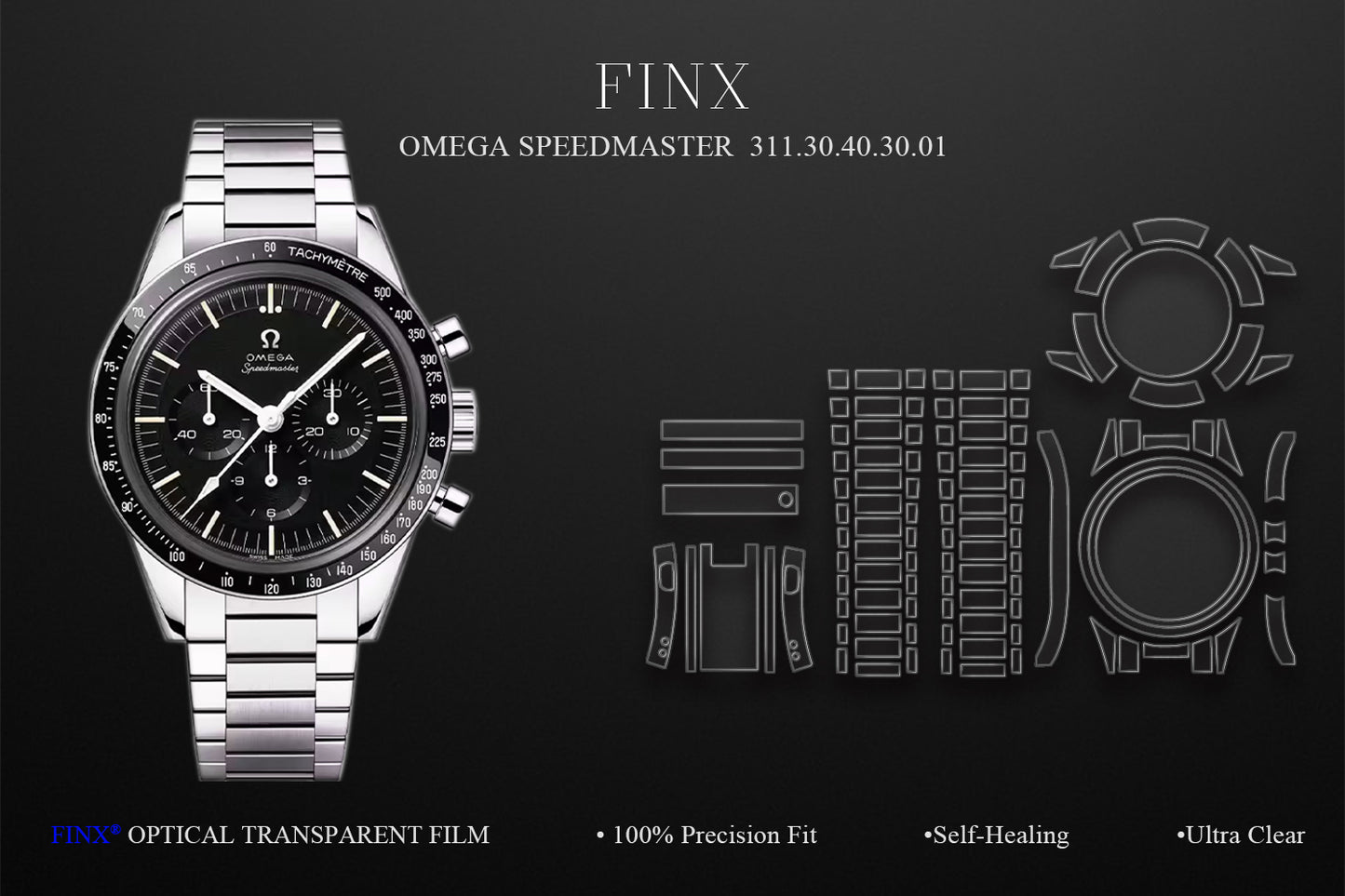 Omega Speedmaster Calibre 321 protection film FINX
