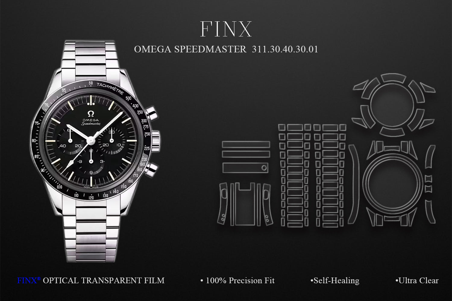 Omega Speedmaster Calibre 321 protection film FINX