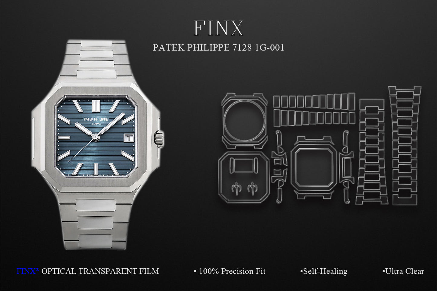 Patek Philippe Cubitus 7128/1G-001 protection film by FINX