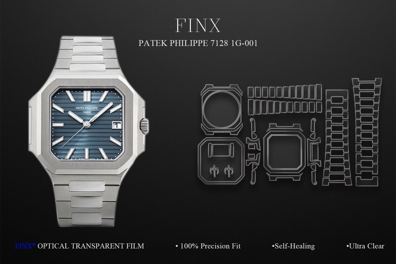 Patek Philippe Cubitus 7128/1G-001 protection film by FINX
