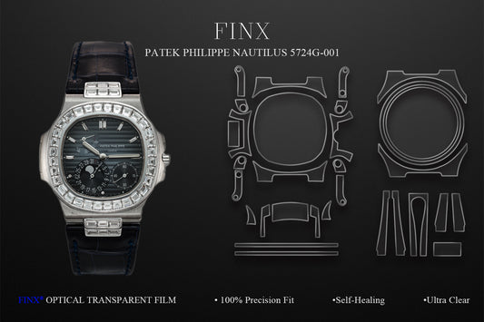 Patek Philippe Nautilus 5724G-001 Protection Film | Invisible Watch Protection | FINX protection film by FINX