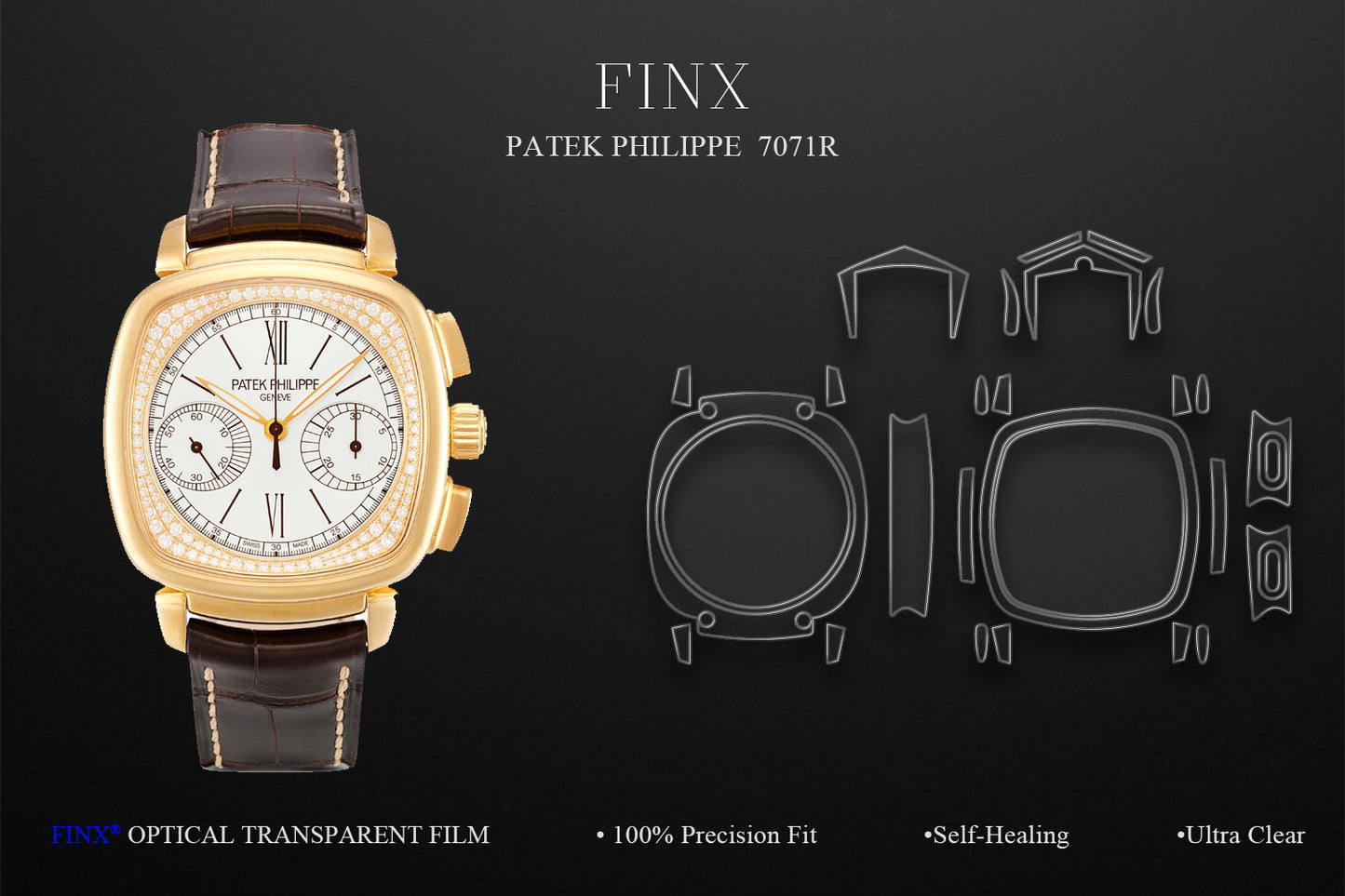 Patek Philippe 7071R ladies chronograph protection film FINX