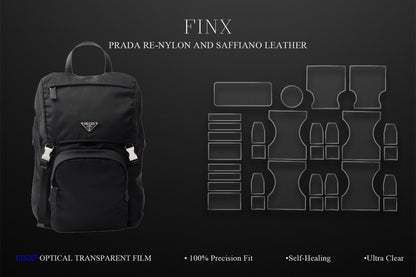 Prada Re-Nylon and Saffiano Leather Backpack Black Protection Kit protection film by FINX