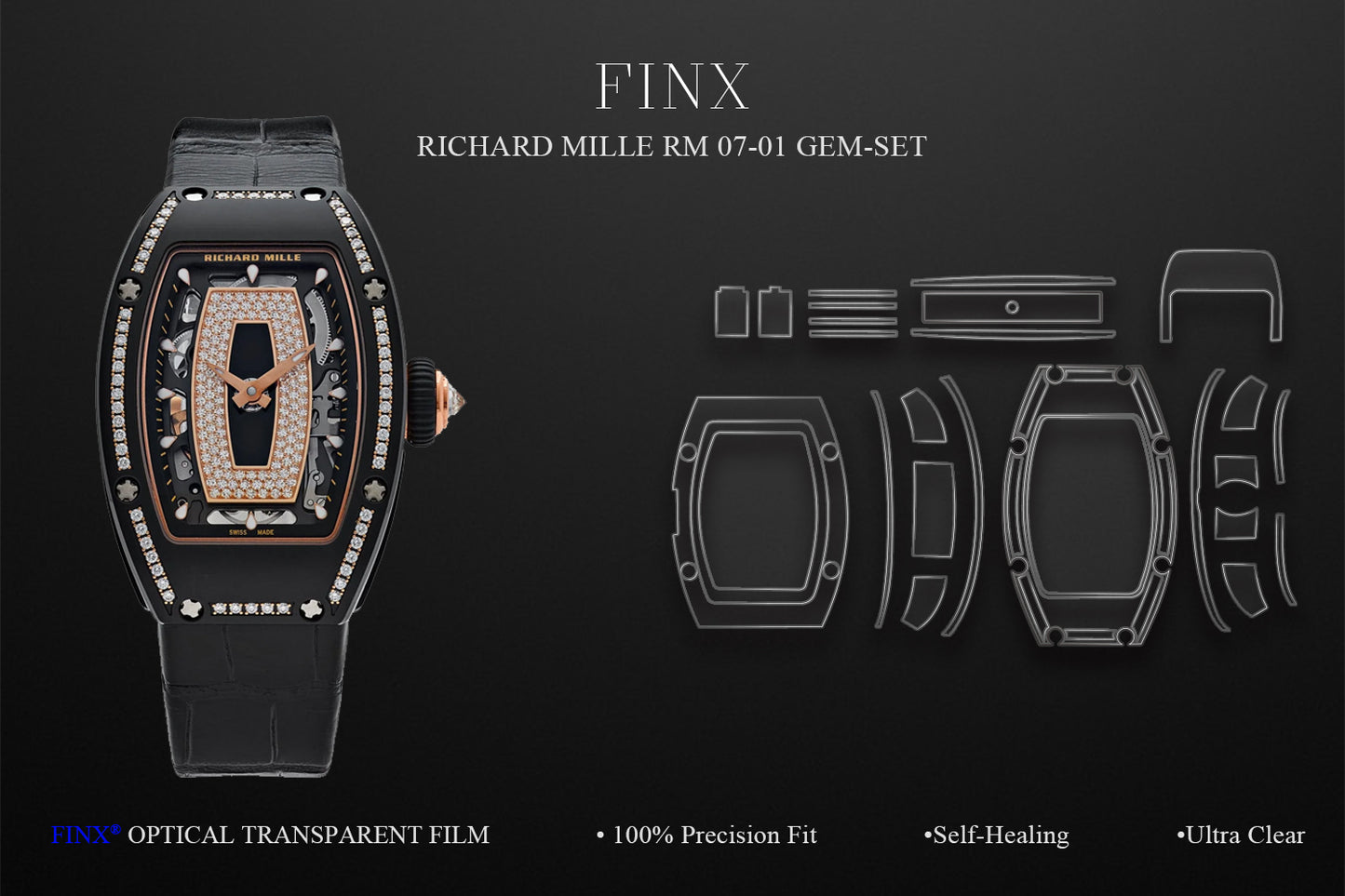 Richard Mille RM 07-01 Gem-Set  Watch Protection Film | FINX