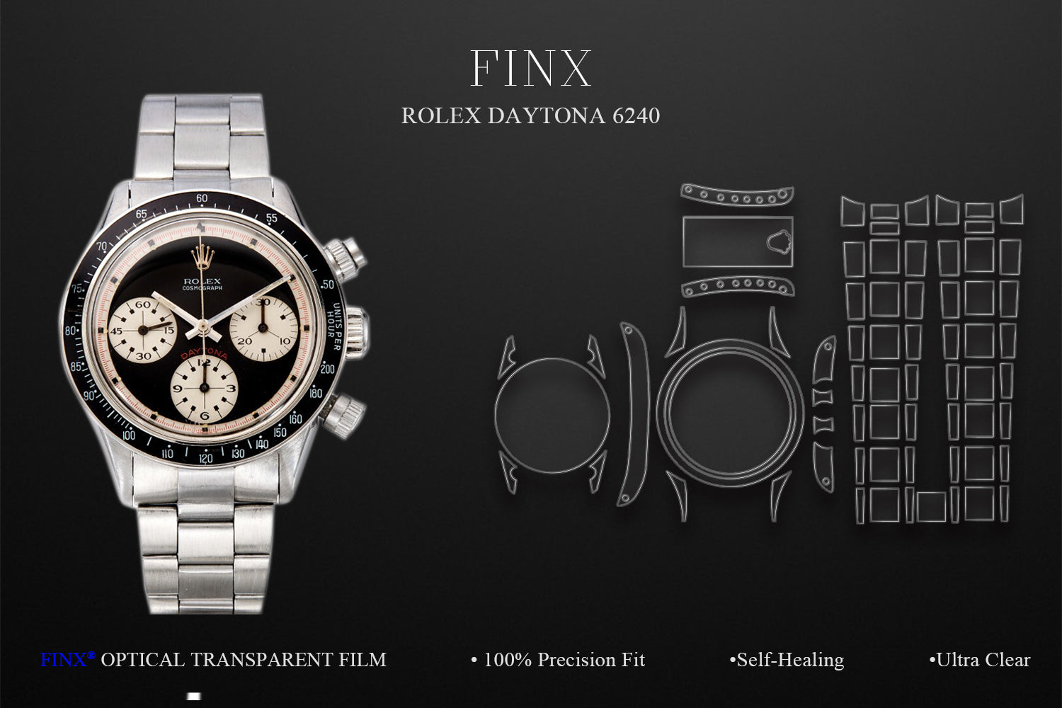Rolex Daytona 6240 Watch Protection Film | FINX – FINX Watch Protection ...