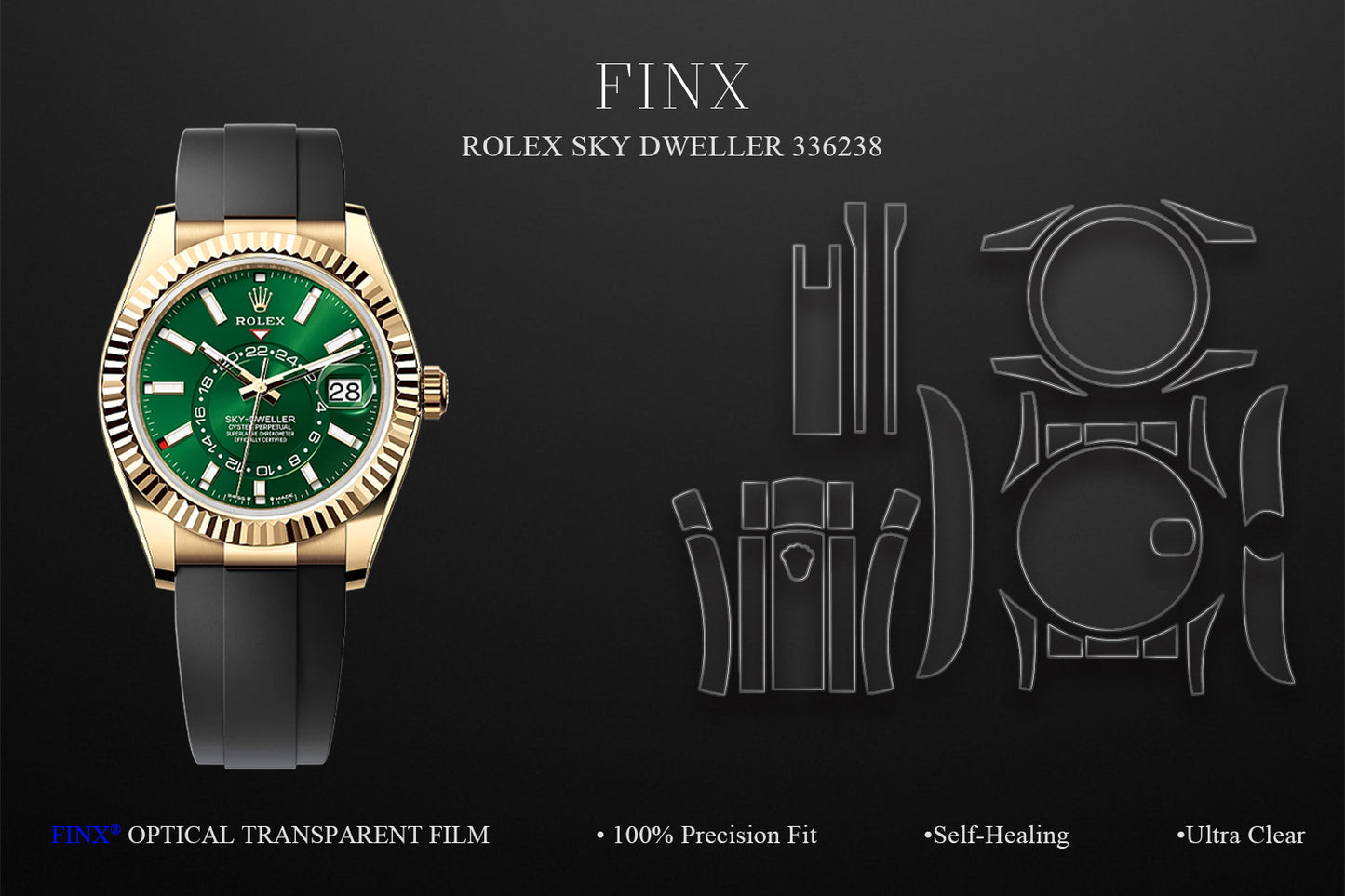 Rolex Sky-Dweller M336238-0004 protection film by FINX